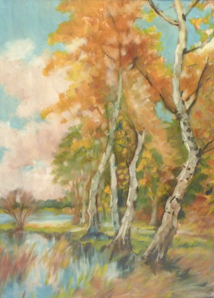 Masurische Landschaft mir Birken