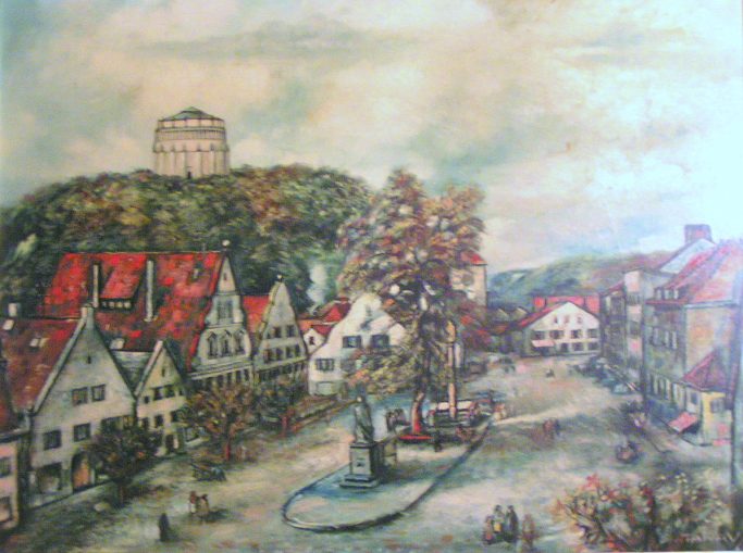 Kelheim: Ludwigsplatz mit Befreiungshalle