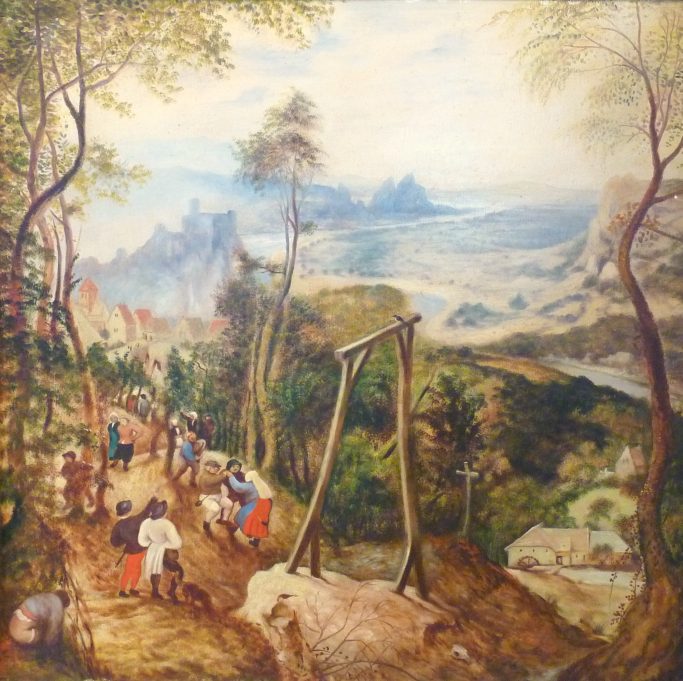 Die Elster auf dem Galgen