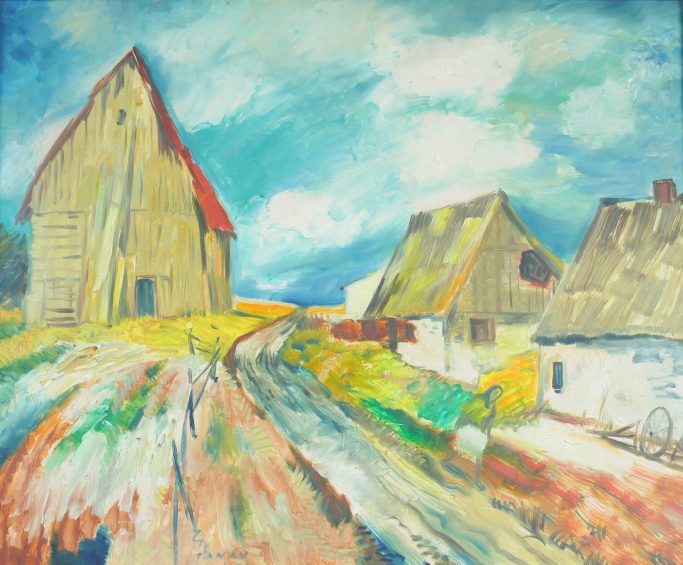 Reetgedeckte Häuser